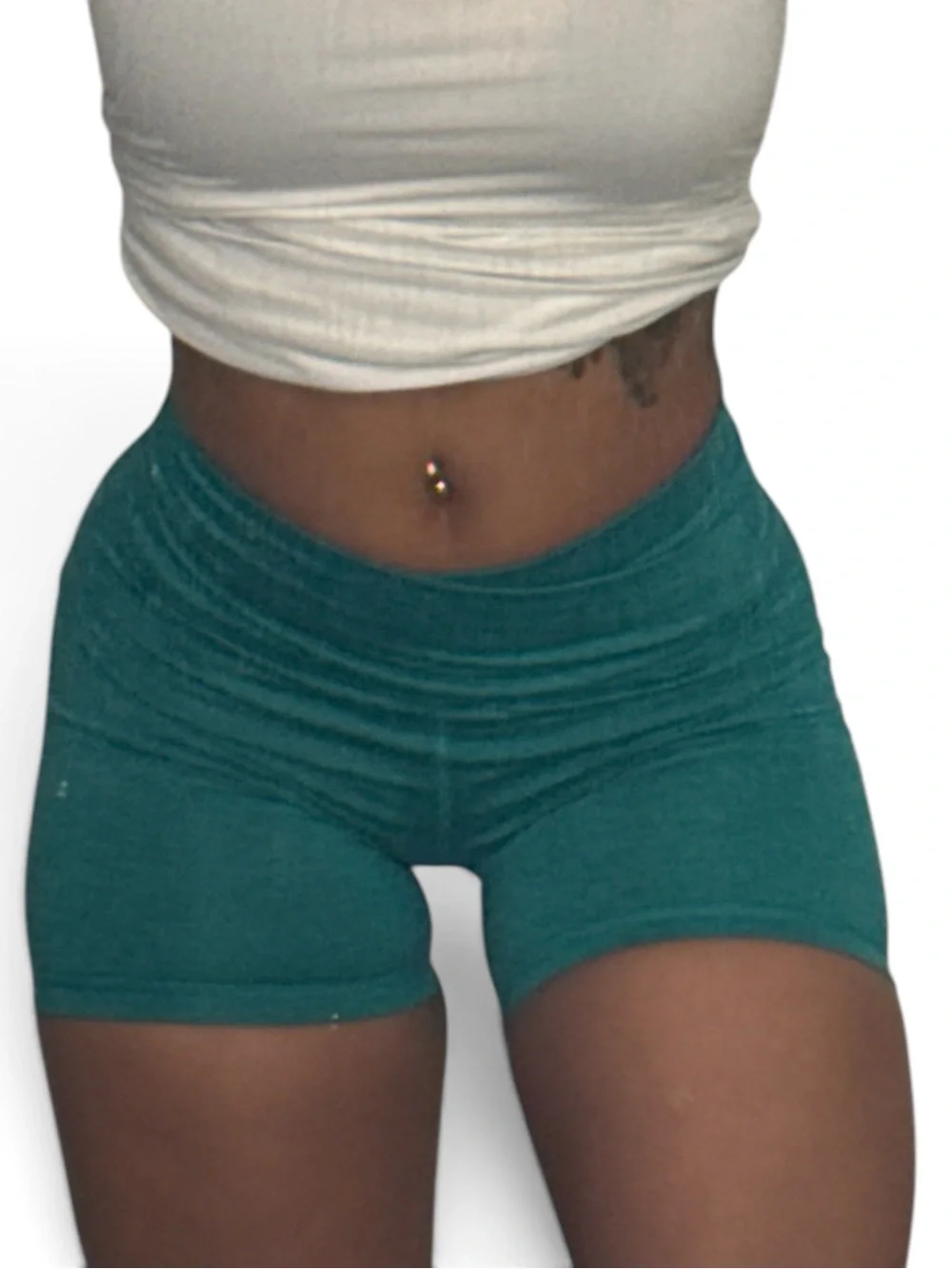 Old Navy Teal High-Rise Bike Shorts